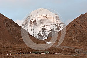 China, Tibet. North face of Kailas in the morning