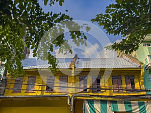 China Town in Bangkok BKK Thailand full of colourful architecture