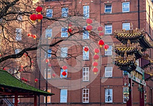 China town Manchester England UK