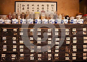 China: traditional chinese medicine shop
