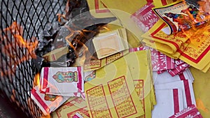 China, traditional religion, customs, Zhongyuan Purdue, Chinese Ghost Festival, believers, burning paper money