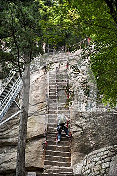 China:the way to top of mountain hua