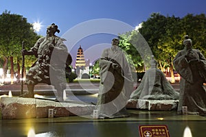 China xi `an wild goose pagoda and datang city scenic area in shaanxi province