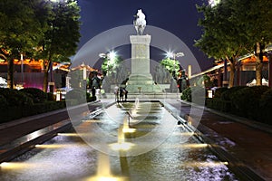 China (xi 'an wild goose pagoda) and datang city scenic area in shaanxi province