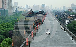 China Xian city wall