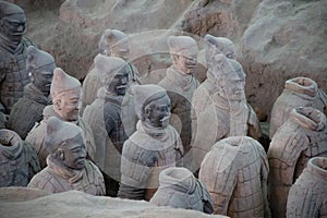 CHINA, XIAN - MARCH 14: Ping Ma Yong, Terra cotta army on 14 Mar