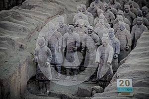 CHINA, XIAN - MARCH 14: Ping Ma Yong, Terra cotta army on 14 Mar