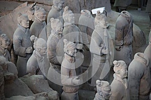 CHINA, XIAN - MARCH 14: Ping Ma Yong, Terra cotta army on 14 Mar