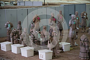 CHINA, XIAN - MARCH 14: Ping Ma Yong, Terra cotta army on 14 Mar