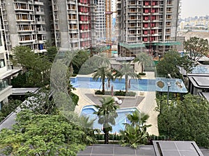 Zhuhai Wanzi Port Wanzai Huafa Top Scenery Apartment Building Balcony Luxury Lifestyle Macau Ferry Harbor Subway Metro Station photo