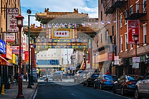 The Chinatown Friendship Arch, in Chinatown, Philadelphia, Pennsylvania