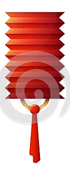 Chinatown lamp. Chinese Hanginglantern, red night light