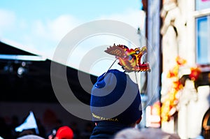 Red lantern in Chinatown London chinese new year photo