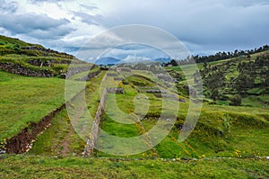 Chinchero Incas ruins, Peru photo