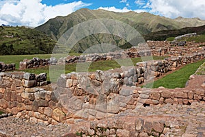 Chinchero ruins in Peru photo