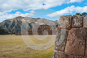 Chincheros ruins peruvian Andes Cuzco Peru