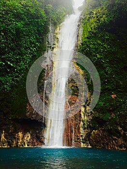 The Chindama Waterfall, located in Limon, Costa Rica. La catarata Chindama. photo