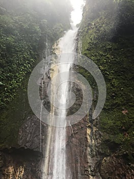 The Chindama Waterfall, located in Limon, Costa Rica. La catarata Chindama. photo