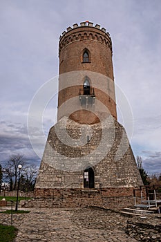 The Chindia Tower, made in the time of Vlad the Impaler, from Targoviste, Romania