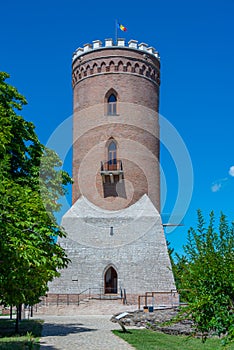 Chindia Tower at the royal court of Targoviste in Romania