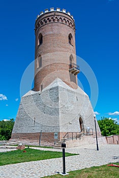 Chindia Tower at the royal court of Targoviste in Romania