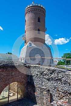 Chindia Tower at the royal court of Targoviste in Romania