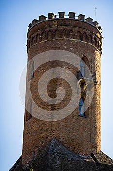 The Chindia Tower or Turnul Chindiei is a tower in the Targoviste Royal Court or Curtea Domneasca monuments ensemble in downtown