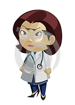 Chinees doctor cartoon illustration