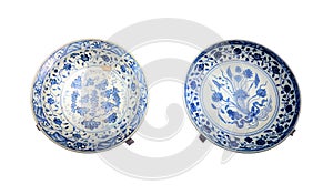 Chines ancient blue-and-white porcelain dish