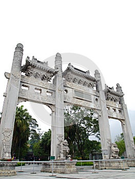 Chinese Acient Temple Entrance