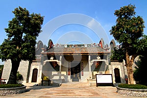 Chinese ancestral temple photo