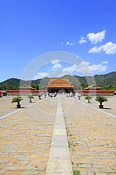 Chinese ancient architecture in the Eastern Royal Tombs of the Q