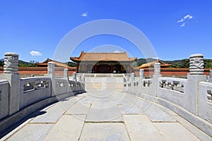 Chinese ancient architecture in the Eastern Royal Tombs of the Q