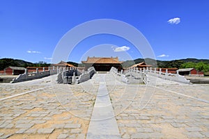 Chinese ancient architecture in the Eastern Royal Tombs of the Q