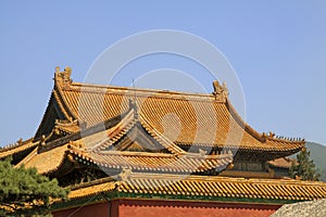 Chinese ancient architecture in the Eastern Royal Tombs of the Q photo