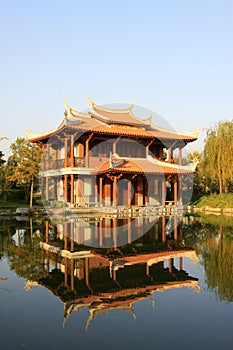 Chinese ancient architecture scenery