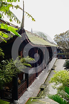 Chinese ancient building,Dujiangyan,China