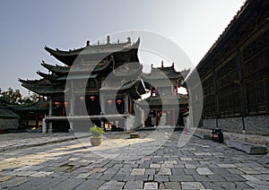 Chinese ancient buildings in Henan, China.