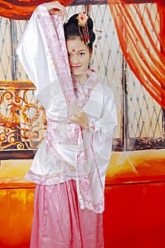 Chinese ancient costume portrait photo