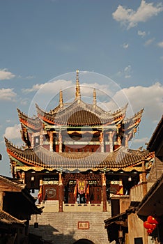 Chinese ancient gate tower