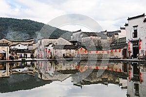 Chinese ancient Huizhou architecture village, Hongcun