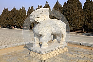 Chinese ancient kylin sculptures