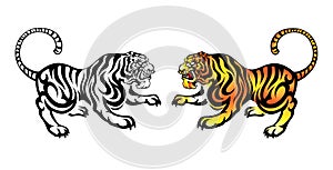 Chinese ancient Style Tiger