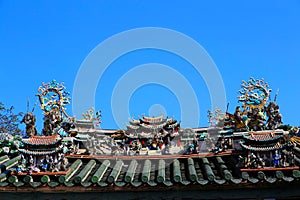Chinese ancient temple in Dongshan island photo