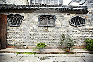 The Chinese ancient town buildings