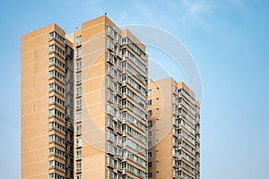 Chinese Apartment Building Tall Highrise Development Living Space Urban City Environment