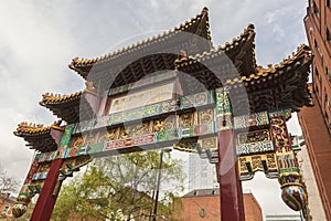 Chinese arch in Manchester photo