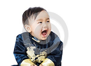 Chinese baby giggle photo
