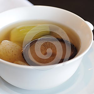 Chinese Bamboo soups with Shiitake
