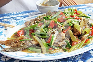 Chinese beerfish dish